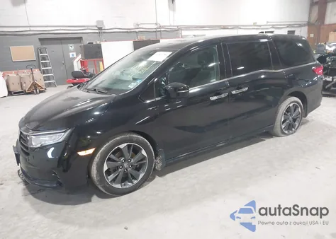 2023 Honda Odyssey Elite из США, поврежденный, VIN 5FNRL6H95PB016114